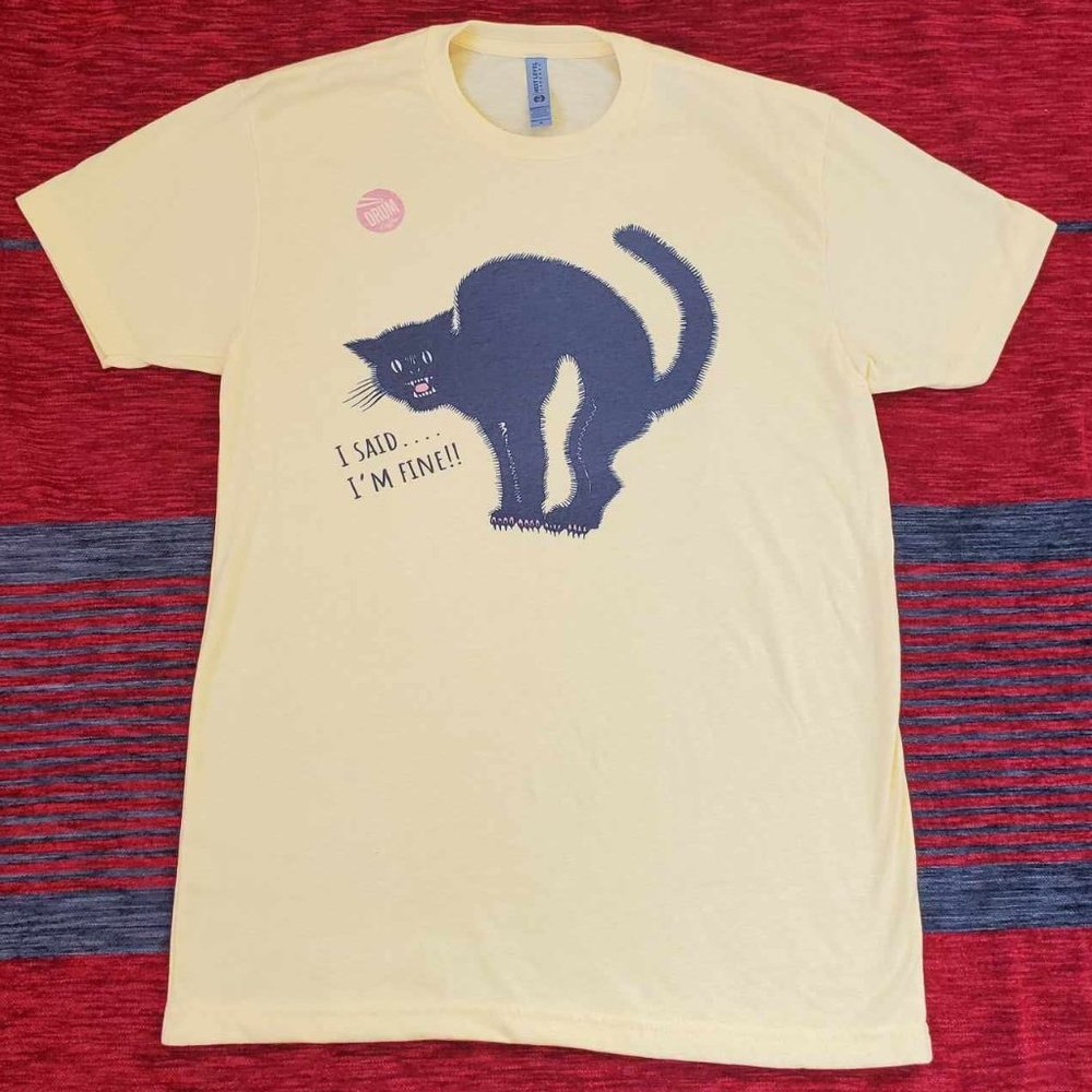 NEW Hilarious Black Cat Shirt